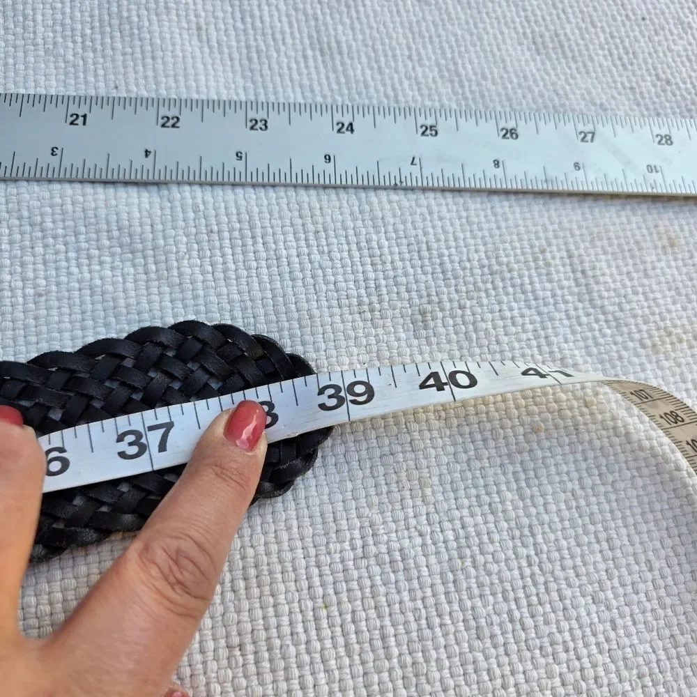 Gap woven leather belt 90s y2k